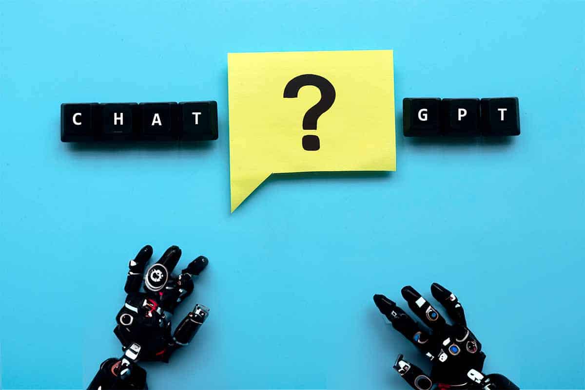 Generative AI with robot hands, photo illustration