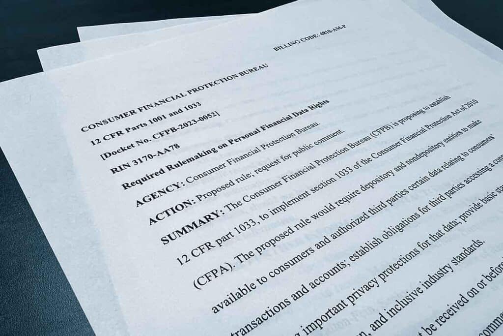 CFPB open banking proposal documents
