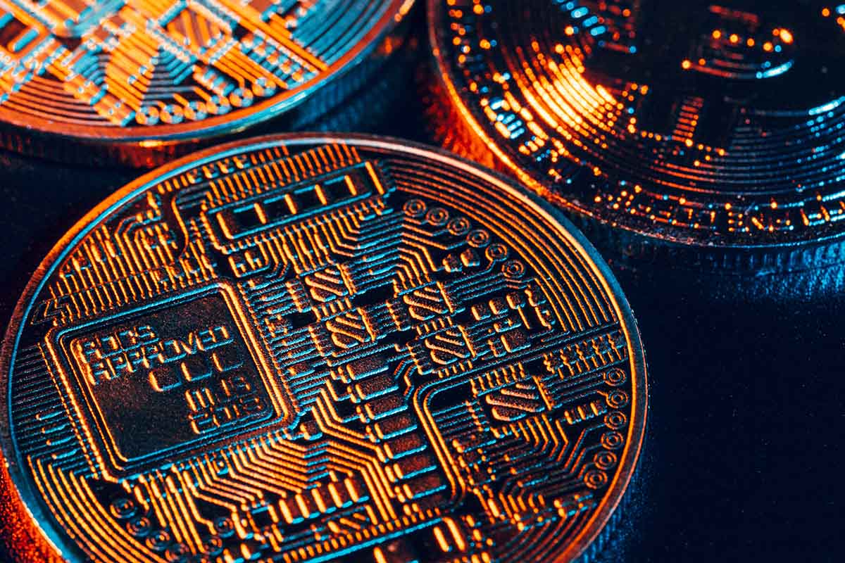 Digital currency crypto token photo illustration