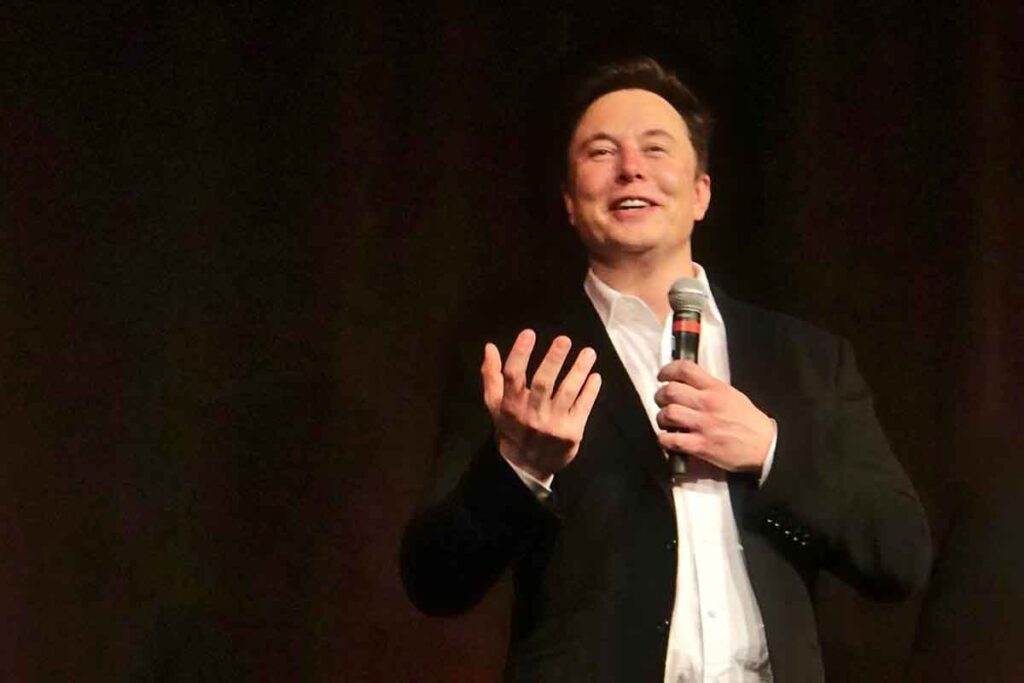 Elon Musk at the 2019 Tesla Annual Shareholder Meeting. Photo by Steve Jurvetson, Creative Commons. https://www.flickr.com/photos/jurvetson/