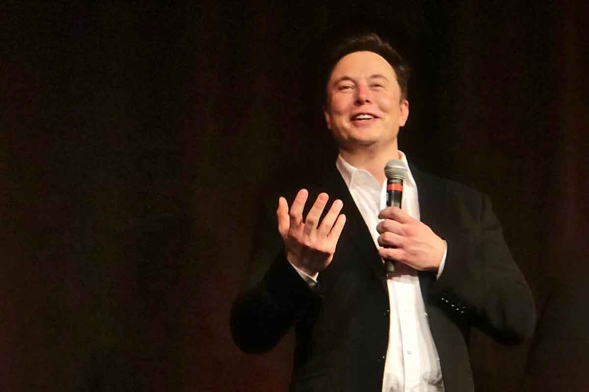 Elon Musk at the 2019 Tesla Annual Shareholder Meeting. Photo by Steve Jurvetson, Creative Commons. https://www.flickr.com/photos/jurvetson/