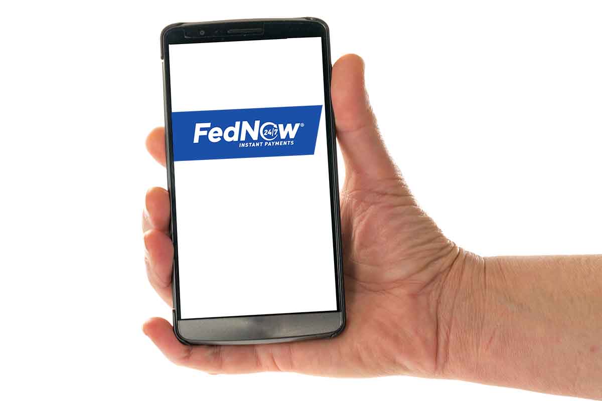 Phone with FedNow logo