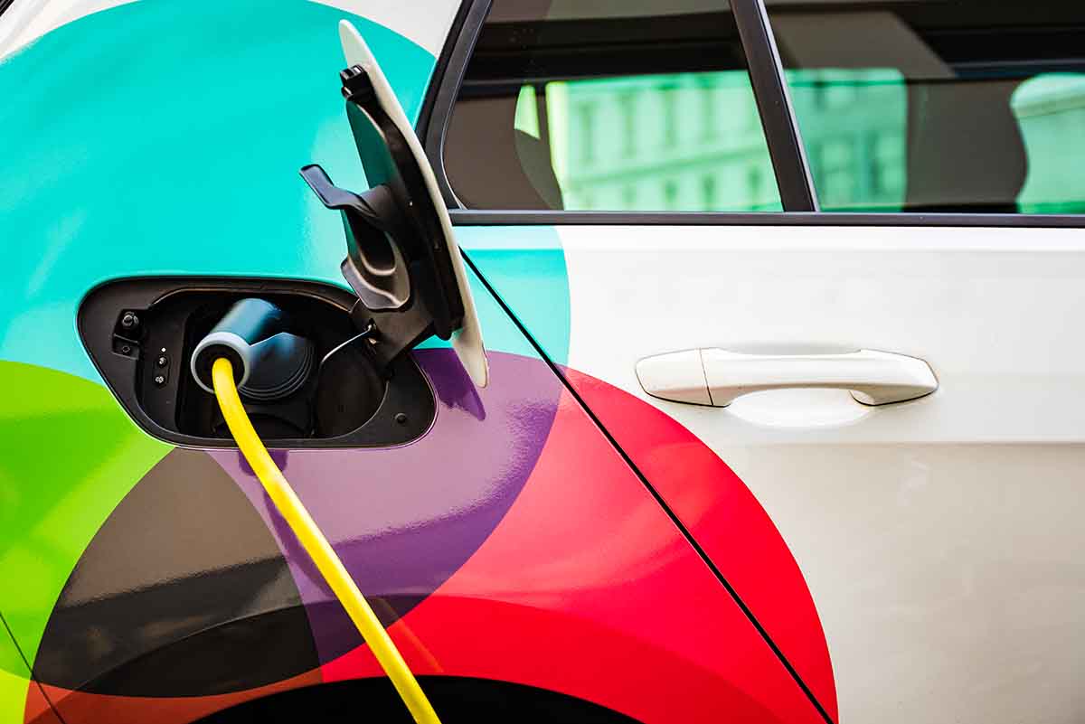 Charging EV car