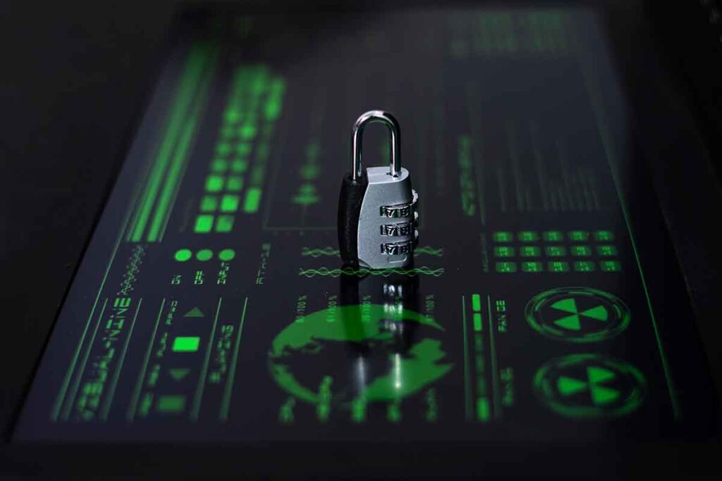 Cyber security photo illustration